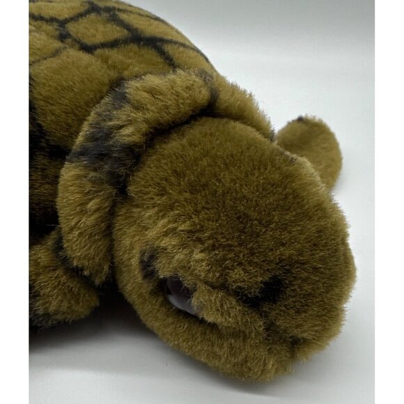 FIESTA 2195 Plush Stuffed Animal - 12" SEA TURTLE Brown - Picture 2 of 6